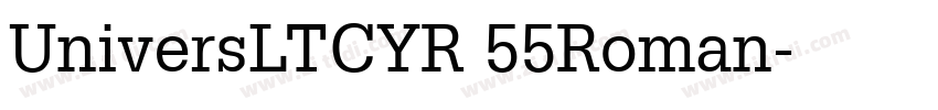 UniversLTCYR 55Roman字体转换
